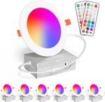 Recessed Lighting 4 Inch Rgbcw Color Changing 12w Led Downlights With Junction B. Fixed Price $71.99.