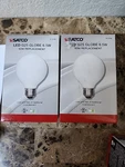 2-pack Satco S12109 Light Bulbs 60w G25 Led Globe 6.5w Warm White. Fixed Price $12.99.