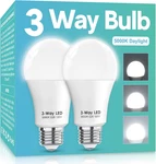 Gonhom 3 Way Led Light Bulbs 50 100 150w Equivalent, Daylight White 5000k. Fixed Price $12.71.