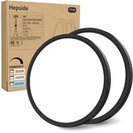 Hepside 2pack Flush Mount Led Ceiling Light Fixture 12inch-2pack, Black. Fixed Price $50.79.
