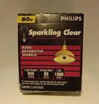 Philips Sparkling Clear 60w 2 Bulbs A19 Medium Base. Fixed Price $11.00.
