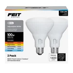 Feit Electric Br30 Led Light Bulb, 100w Equivalent, - 100w, White. Fixed Price $16.51.