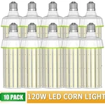 10x120w Led Corn Light Bulb Commercial Shoebox Highbay Replacement Lamp E39 Base. Fixed Price $562.42.