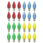 Decorative Holiday Light Bulbs, Christmas Lighting, Led C9, E17, 0.4w, 24pk. Fixed Price $53.46.