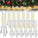 12 Pcs S14 Light Bulbs 1.5 Watt Led Bulb With 2 Prongs 2700k 120v Waterproof .... Fixed Price $17.39.