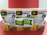Sylvania 25w G25 Double Life Soft White Globe Light Bulbs - 3 Pack 3000 Hr. Fixed Price $20.00.