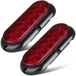 Lbrst 2 X 6 Inch Oval Led Trailer Tail Lights Red Stop 2, Light. Fixed Price $22.99.