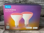 2 Govee Rgbww Smart Led Light Bulbs E26 Dimmable Color Changing H6010 (2 Pack). Fixed Price $15.00.