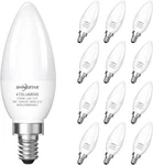 Shinestar 12-pack E12 Candelabra Led Bulbs, 5w 40w Equivalent 2700k Warm White. Fixed Price $19.99.