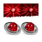 Partsam 2pcs Red Glass Lens Watermelon Lights Kit Led Stop Turn Tail W.... Fixed Price $103.49.