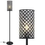 Gyrovu Crystal Floor Lamp Modern Standing Elegant Shade Black. Fixed Price $81.34.