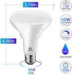 6 Pack Led Flood Light Bulbs Br30 65w Equivalent Dimmable Daylight 5000k Indoor. Fixed Price $29.53.