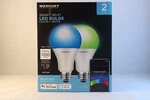 Merkury Innovations Smart Wi-fi Led Bulbs Color + White 2-pack New Sealed. Fixed Price $12.50.
