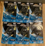 Feit Electric 40w A15 Clear Candelabra Bp40a15c/cl/cf 6 X 2pack 12 Total. Fixed Price $24.00.