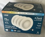 Pack Of 4 Feit Electric 75 W 5-6 Inch Led Recessed Downlights Dimmable 850 Lm. Fixed Price $15.00.