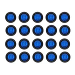 Pure Blue Round Bullet Led Side Marker Lights Truck Trailer Super Bright 12v 20x. Fixed Price $19.94.