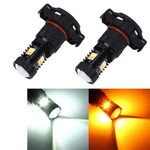 2 Pcs 12v 5w Psx24w Led Fog Light Bulbs, 350lm, White & Yellow, 16 Smd-3030. Fixed Price $21.31.