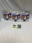 3 Pack Philips Classic Bright White Glass Mr16 Gu5.3 Led Floodlight Light Bulb. Fixed Price $14.99.
