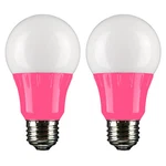 Sunlite 80168 Pink Led A19 3 Watt Medium Base 120 Volt Ul Listed Light Bu.... Fixed Price $21.07.