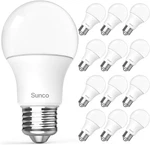 Sunco 12 Pack A19 Led Light Bulbs, Focos Para Casa , E26 Base Lamp Bulb For Bed. Fixed Price $26.27.