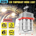 Kukuppo 80w Led Temporary Work Light Linkable Construction Jobsite Hanging Lamp. Fixed Price $64.60.