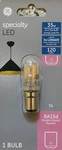Ge 35-watt Clear T4 Double Contact Bayonet Base Led Bulb - Ba15d New. Fixed Price $10.99.