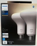 Philips Hue White Br30 Bluetooth Smart Led Bulb 538173 (2-pack)- -free S/h. Fixed Price $27.98.