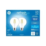 Ge Refresh 60w Replacement Led Hd Bulbs G25 Medium Base Daylight Dimmable 2-pack. Fixed Price $12.95.
