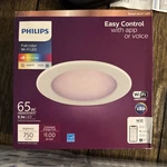 Philips Smart Led 6" Recessed Light Wi-fi Bluetooth Matter Color Changing White. Fixed Price $15.00.