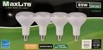 4 Maxlite 65-watt Br30 Soft White Led Floodlight Bulbs - 650 Lumens 2700k. Fixed Price $16.99.