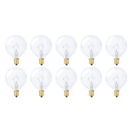 Simba Lighting Small Globe G16.5 Round Bulb 40w 10 Count (pack Of 1), Clear. Fixed Price $24.78.