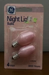Vintage Nos Ge General Electric Pink Nursery Night Light Bulbs 4w Deadstock. Fixed Price $12.74.