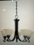 Sea Gull Lighting Serenity 5 Light Chandelier 31191-07 Weathered Iron Finish. Fixed Price $122.00.