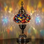 Demmex Battery-operated Turkish Moroccan Mosaic Table Lamp 12 H, 5 W, Portable. Fixed Price $83.75.