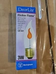 Westinghouse Decorlite 3ca10 Flicker Flame Bulb -120 Volt, 3 Watt, Item #. Fixed Price $7.49.