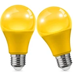 Led Bug Light Bulbs Yellow A19 9w 60w Equivalent E26 2 Pack Lohas Outdoor Lights. Fixed Price $20.00.