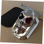 Xkmt-chromed Heavy Metal Aluminum Red Skull Brake Tail Light Signal Compatible. Fixed Price $44.05.