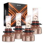 Led Headlight Bulbs 9005+9006 Pack Of 4 Sealight X6s 9005 Hb3 9006 Hb4 Combo. Fixed Price $209.99.
