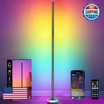 Bringux Smart Corner Floor Lamp, Rgbicw Led Standing Lamp With App Control, 16 M. Fixed Price $44.97.
