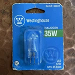 Westinghouse 04031 Halogen Bulb 35 W T4 Decorative 380 Lm White Clear. Fixed Price $3.99.