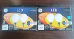 Lot Of 2 Ge Led Bulbs 40w G16 Candelabra Base Soft White Frosted Dimmable. Fixed Price $18.99.