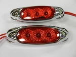 (2) Led Red Trailer Truck Light Sealed Miro-flex Star Clearance Side Marker. Fixed Price $14.99.