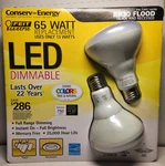Pack Of 2 Feit Electric Led 13w - 65w Repl Br30 Dimmable Flood Light Bulbs *nos. Fixed Price $20.00.