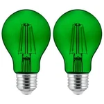 2pk A19 Led Transparent Green Light Bulbs, 4.5 Watts, E26 Medium Base. Fixed Price $23.44.