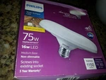 Phillips Wide Surface Design For Bare Socets On Ceiling Led Daylight 75w. Fixed Price $32.90.
