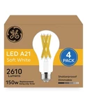 Ge Ultra Bright Led Light Bulbs, 150 Watt, Soft White, A21 Bulbs 4 Pack. Fixed Price $80.30.