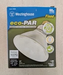 Westinghouse Flood Light Bulb Eco-par 60 Watt 1070 Lumens 120v New In Box. Fixed Price $9.95.