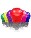 Oraluce 6 Colors Porch Light Bulb 40 Watt Equivalent,a15 Led Bulbs Colorful. Fixed Price $20.41.