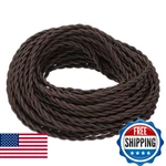 Patikil 100 Ft Twisted Cloth Covered Wire, Ul Listed 18awg 2-conductor Vintage C. Fixed Price $61.45.