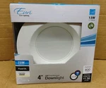 Euri Lighting Dlc4-1040e Led 4" Downlight Retrofit Line Bright White 4000k 13w. Fixed Price $14.00.